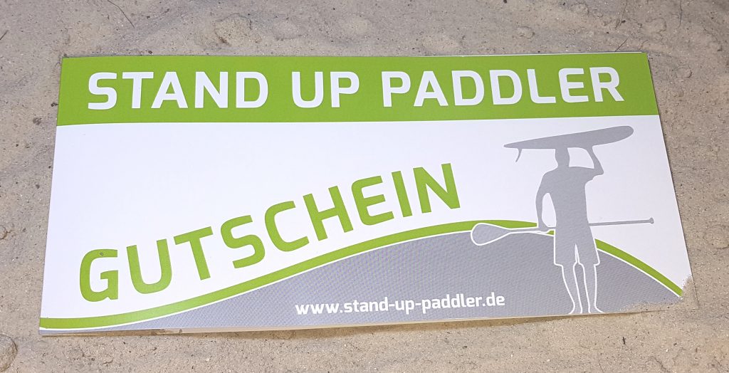 SUP Gutschein Stand up Paddler