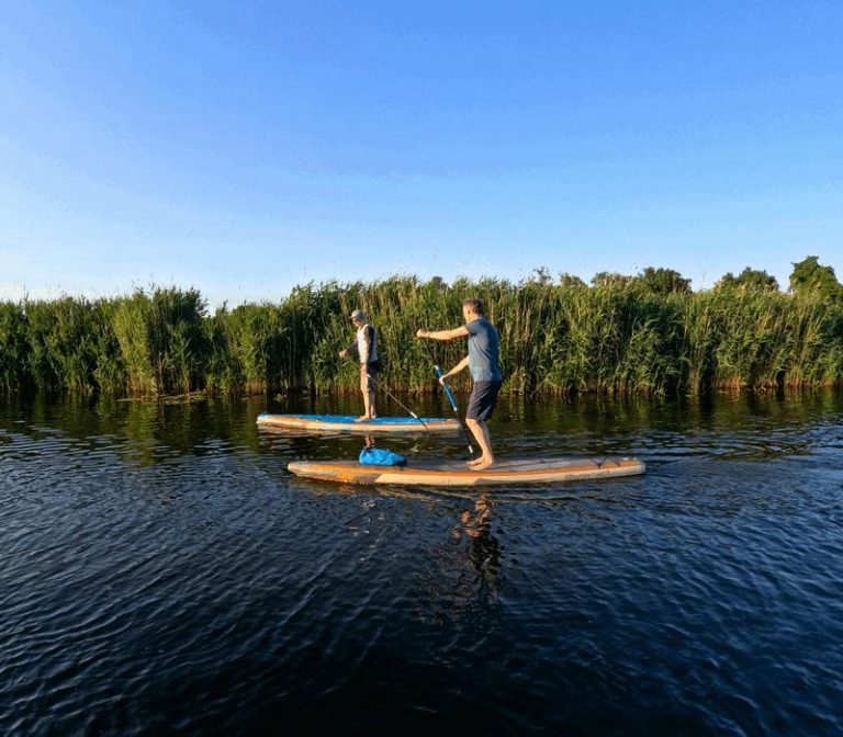 Kleine Hunte Tour mit Stand Up Paddler Oldenburg
