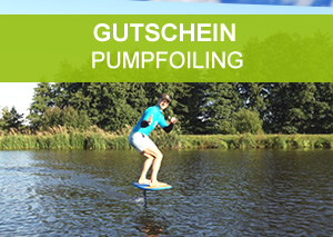 Gutschein für Pumpfoil Kurs in Oldenburg. Pumpfoiling lernen.